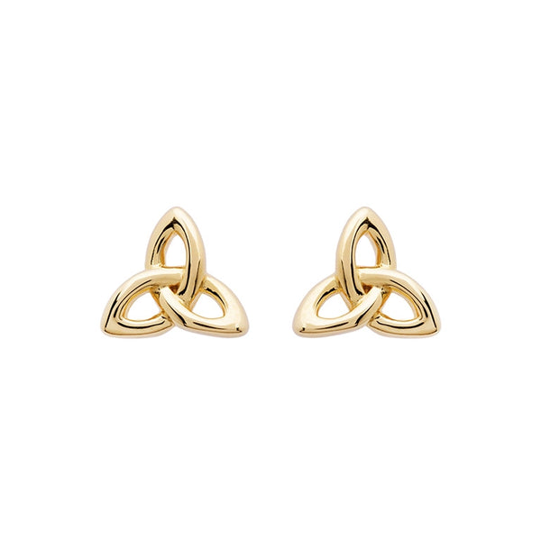 14k Gold Vermeil Trinity Knot Stud Earrings