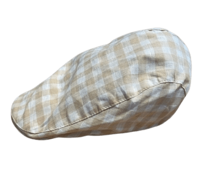 Hanna Hats Linen Donegal Touring Cap - Gingham - The Celtic Gift Store - Hats