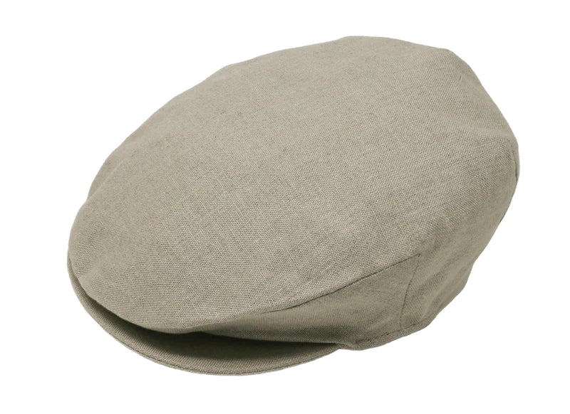 Hanna Hats Linen Donegal Touring Cap - Natural - The Celtic Gift Store - Hats