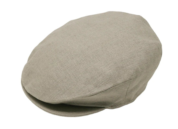 Hanna Hats Linen Donegal Touring Cap - Natural - The Celtic Gift Store - Hats