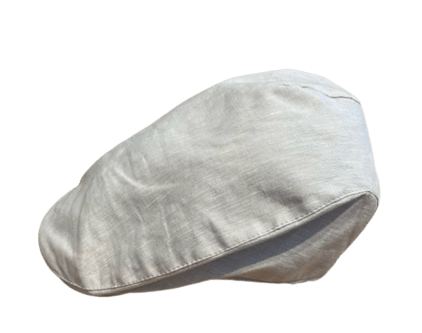 Hanna Hats Linen Donegal Touring Cap - White - The Celtic Gift Store - Hats