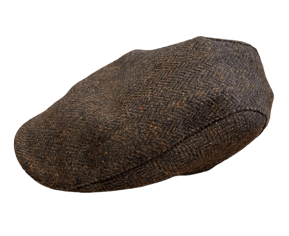 Hanna Hats Tweed Donegal Touring Cap - Brown - The Celtic Gift Store - Hats