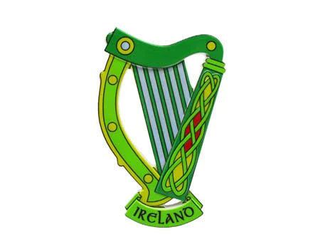 Irish Harp Magnet