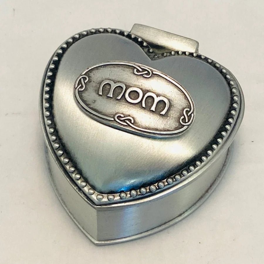 Heart Shaped Jewellery Box Mom - Small - The Celtic Gift Store - Decor