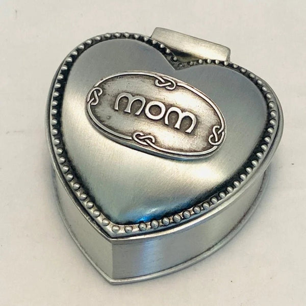 Heart Shaped Jewellery Box Mom - Small - The Celtic Gift Store - Decor