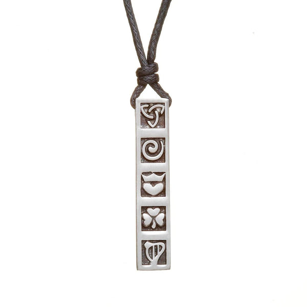 Heritage Collection Pewter Bar Mystery of Ireland Necklace - The Celtic Gift Store - Necklaces