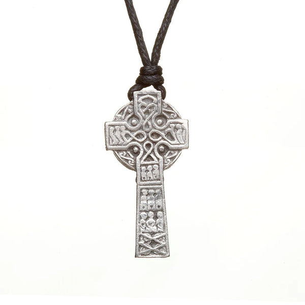 Heritage Collection Pewter Celtic High Cross Necklace - The Celtic Gift Store - Necklaces