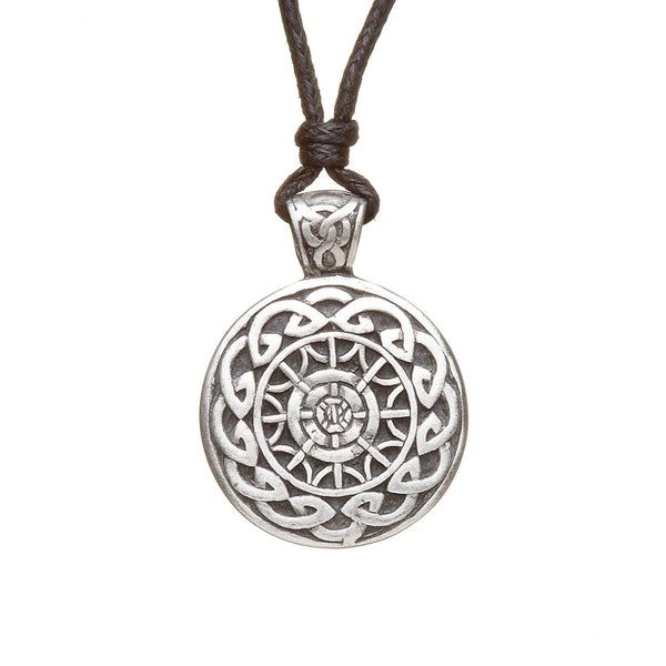Heritage Collection Pewter Celtic Mandala Necklace - The Celtic Gift Store - Necklaces