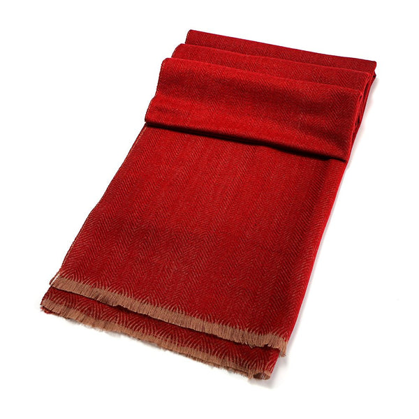 Herringbone Wool Blend Scarf 60cm x 195cm - The Celtic Gift Store - 