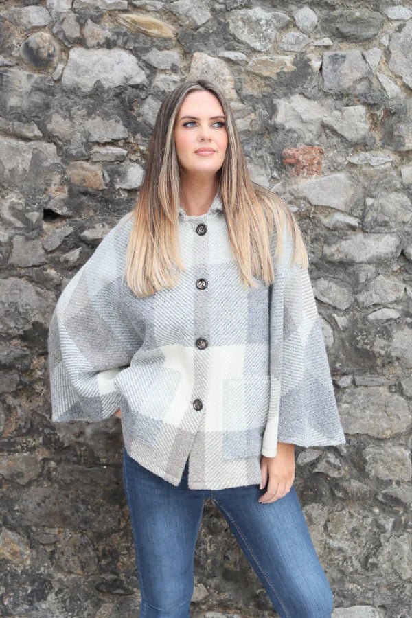 Holly Cape - Multi Beige - The Celtic Gift Store - Clothing Accessories