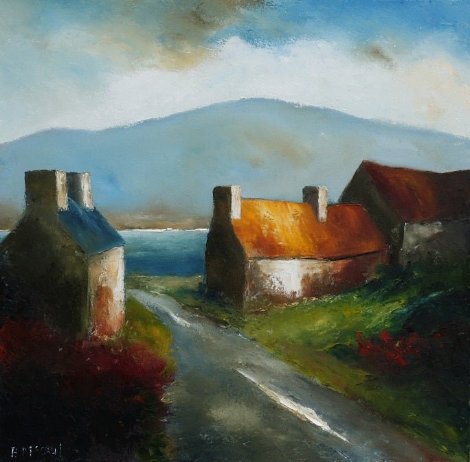 'Homeward' by Padraig McCaul - Mounted Print 16"x16" - The Celtic Gift Store - Decor