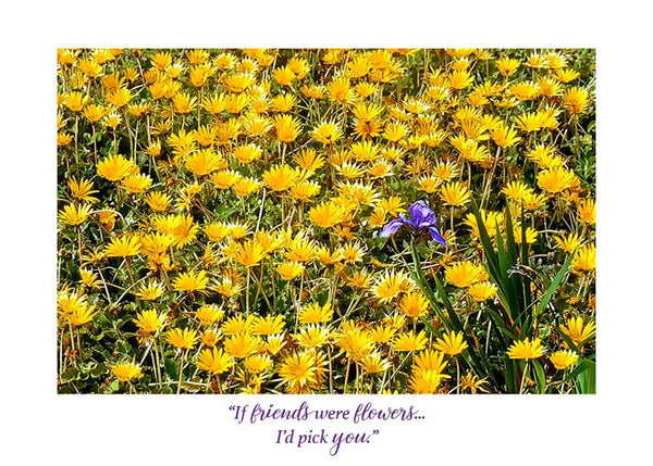 If Friends Were Flowers Card - The Celtic Gift Store - 
