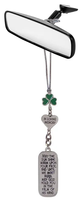 Irish Blessing In Loving Memory Car Charm