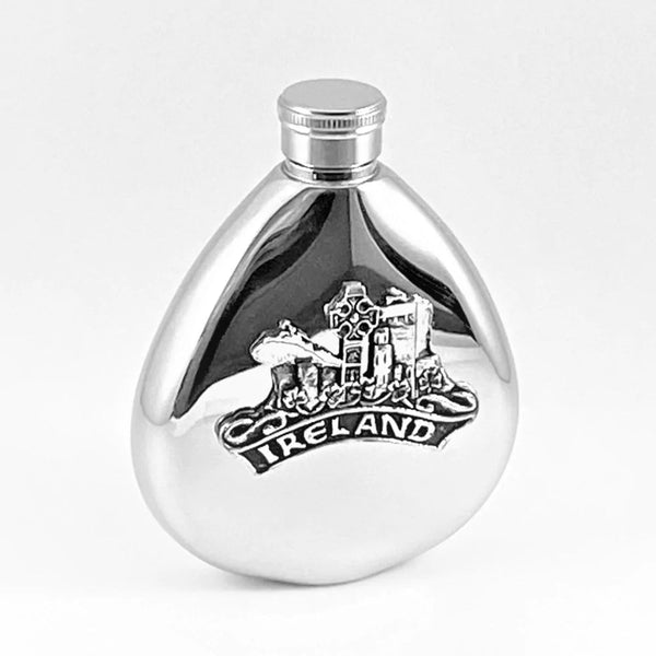 Ireland Pewter Whiskey Flask - The Celtic Gift Store - Drinkware