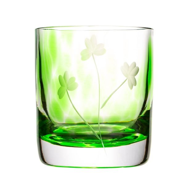 Irish Handmade Glass Company Irish Shamrock Whiskey Tumbler - The Celtic Gift Store - Drinkware