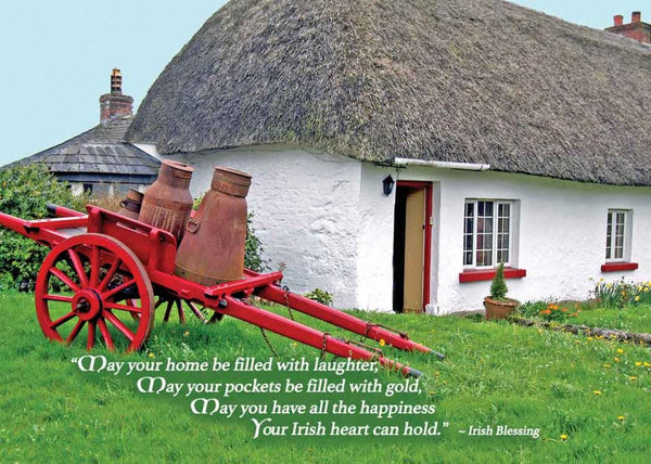 Irish Milk Cart Card - The Celtic Gift Store - 