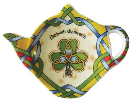 Irish Shamrock Tea Bag Holder - Irish Weave - The Celtic Gift Store - Tableware