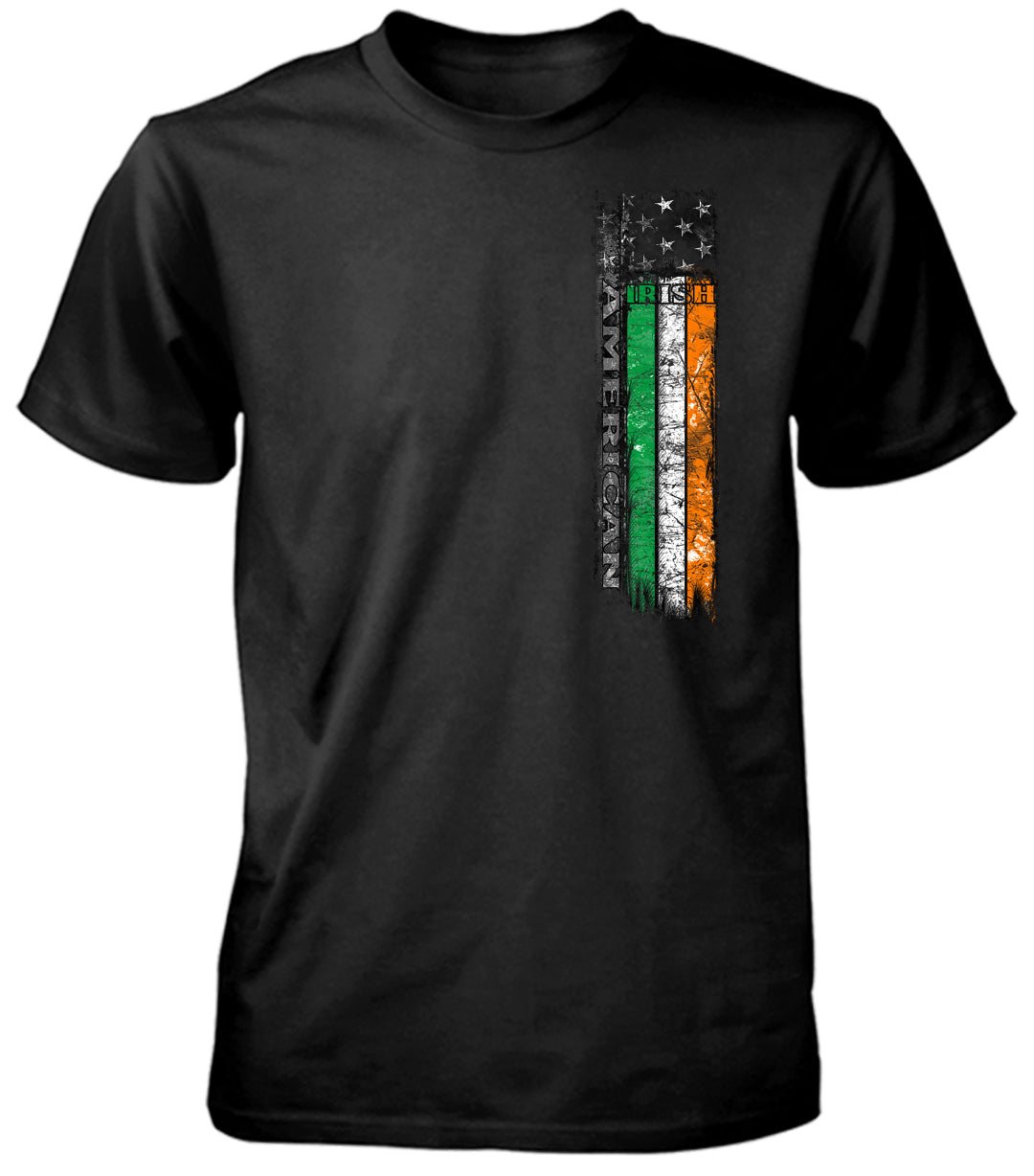 Ireland American Flag T-Shirt Black