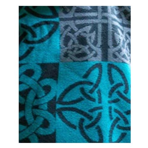 Jimmy Hourihan Celtic Knot Shawl - Teal - The Celtic Gift Store - Scarves & Shawls