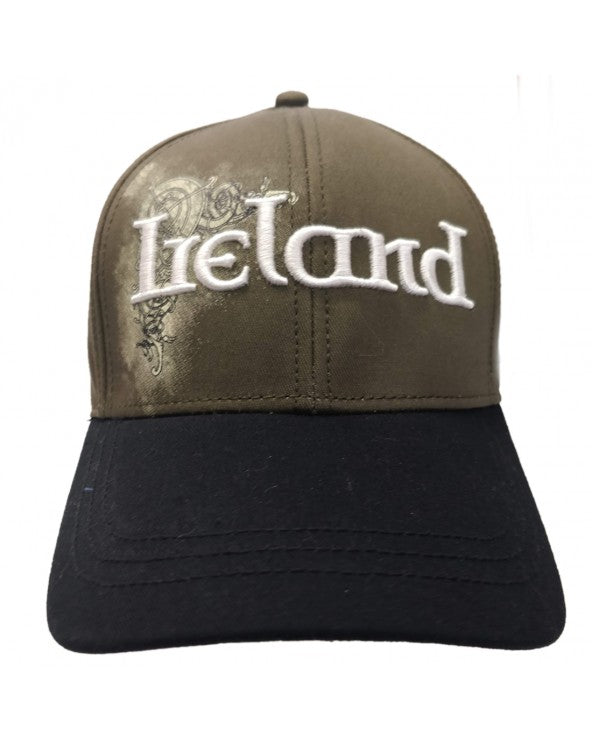 Khaki Ireland Celtic Spray Baseball Cap