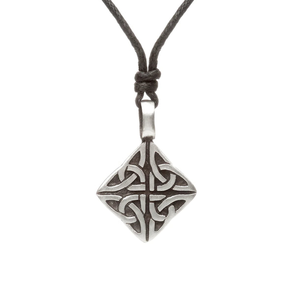 Green Legend Pewter Kite Celtic Knot Necklace