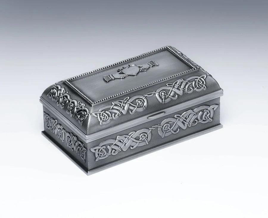 Ladies Jewellery Box Medium - Claddagh - The Celtic Gift Store - Decor