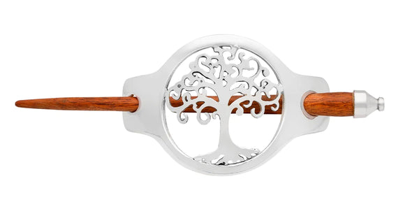 Silver Tree of Life Hairslide (Large)