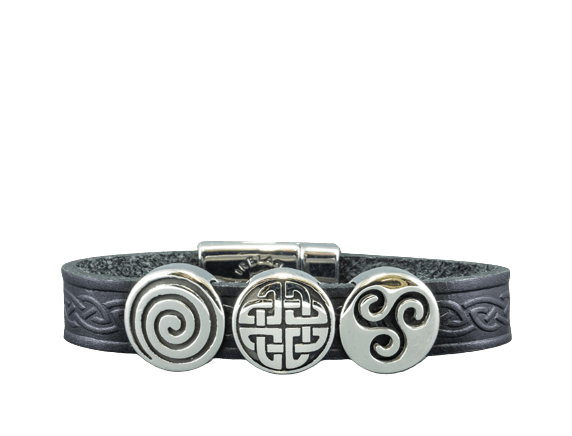 Lee River Aoife Leather Cuff Bracelet - The Celtic Gift Store - bracelets