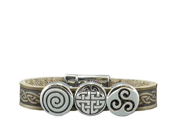 Lee River Aoife Leather Cuff Bracelet - The Celtic Gift Store - bracelets