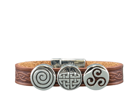 Lee River Aoife Leather Cuff Bracelet - The Celtic Gift Store - bracelets