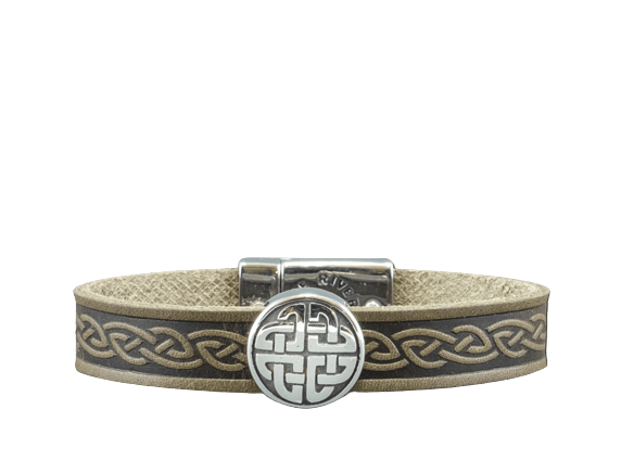 Lee River Celtic Knot Leather Cuff Bracelet - The Celtic Gift Store - bracelets