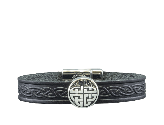 Lee River Celtic Knot Leather Cuff Bracelet - The Celtic Gift Store - bracelets
