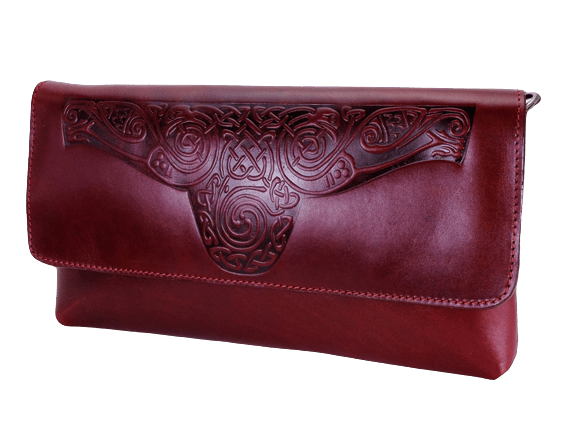 Lee River Ciara Leather Clutch Bag with Strap - The Celtic Gift Store - Handbags