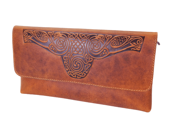 Lee River Ciara Leather Clutch Bag with Strap - The Celtic Gift Store - Handbags