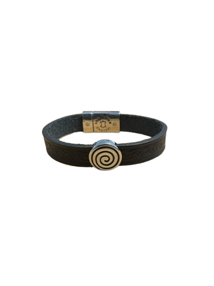 Lee River Irish Spiral Leather Cuff Bracelet - The Celtic Gift Store - bracelets