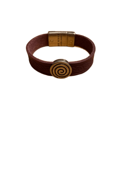 Lee River Irish Spiral Leather Cuff Bracelet - The Celtic Gift Store - bracelets