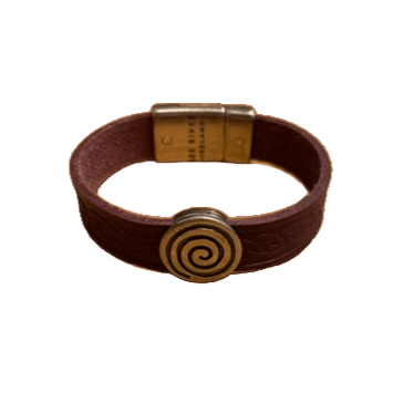 Lee River Irish Spiral Leather Cuff Bracelet - The Celtic Gift Store - bracelets