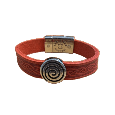 Lee River Irish Spiral Leather Cuff Bracelet - The Celtic Gift Store - bracelets