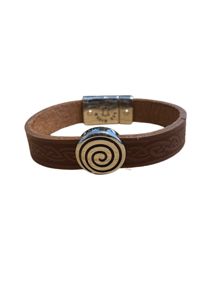 Lee River Irish Spiral Leather Cuff Bracelet - The Celtic Gift Store - bracelets