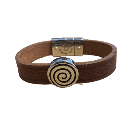 Lee River Irish Spiral Leather Cuff Bracelet - The Celtic Gift Store - bracelets