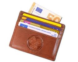 Lee River Tomás Leather Card Holder Wallet - The Celtic Gift Store - Apparel & Accessories