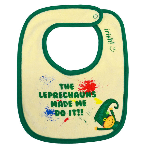 Leprechauns Made Me Do It Bib - The Celtic Gift Store - 