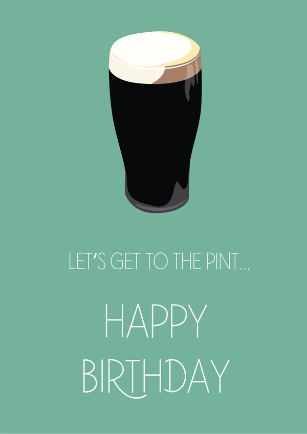 Let's Get To The Pint Card - The Celtic Gift Store - 