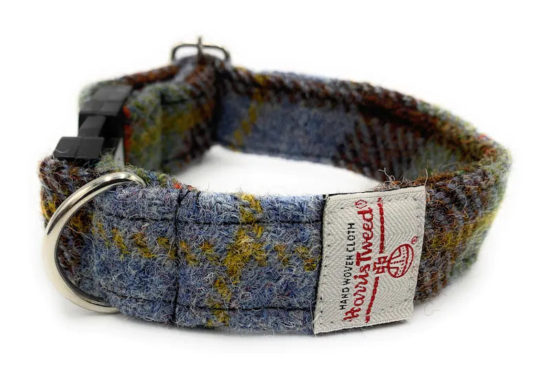 Glen Appin MacLeod Tartan Harris Tweed Dog Collar and Lead