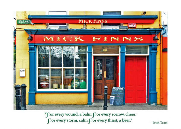 Mick Finn's Pub Card - The Celtic Gift Store - 