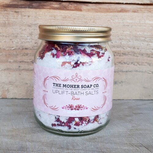 Moher Soap Company Uplift Rose Bath Salts - The Celtic Gift Store - Beauty and Wellness