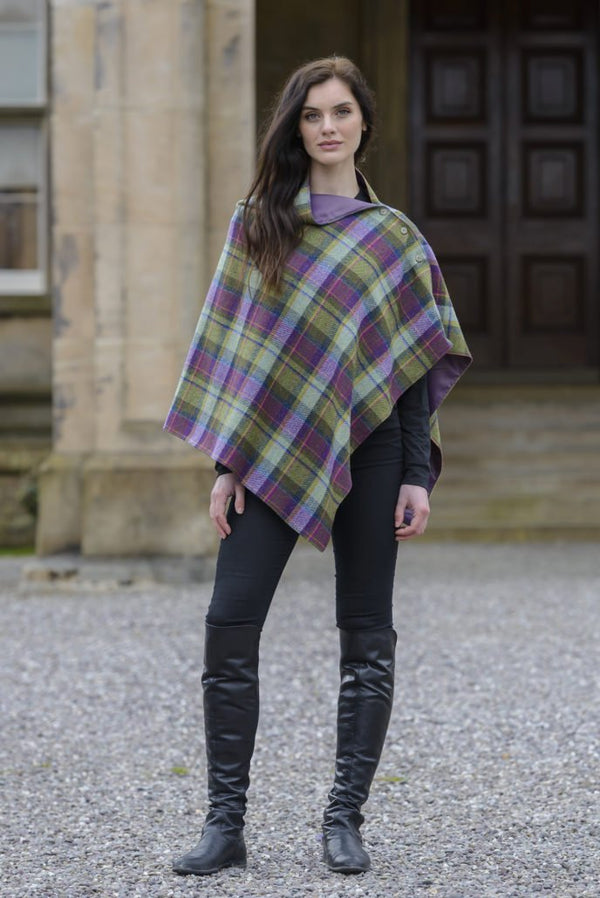 Mucros Weavers Wrap - Purple Green - The Celtic Gift Store - 