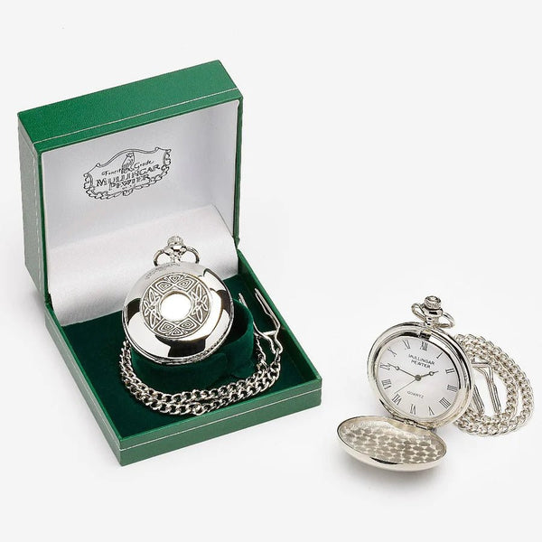 Mullingar Pewter Celtic Knot Pocket Watch - The Celtic Gift Store - Jewelry