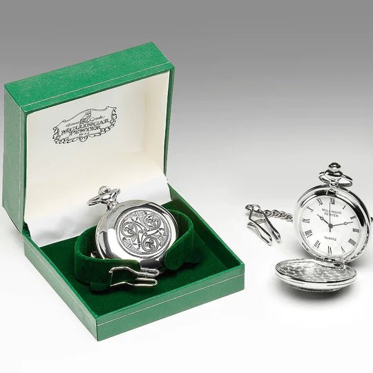 Mullingar Pewter Celtic Pocket Watch - The Celtic Gift Store - Apparel & Accessories