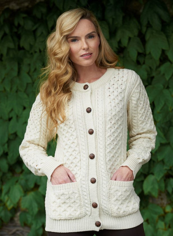 West End Lumber Cardigan- Natural